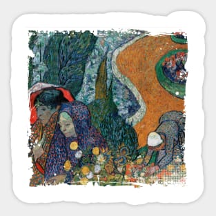 Vincent Van gogh Memory of the Garden at Etten Sticker